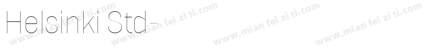 Helsinki Std字体转换